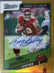 Tony Gonzalez [Premium Edition Significant Signature Gold] #136
