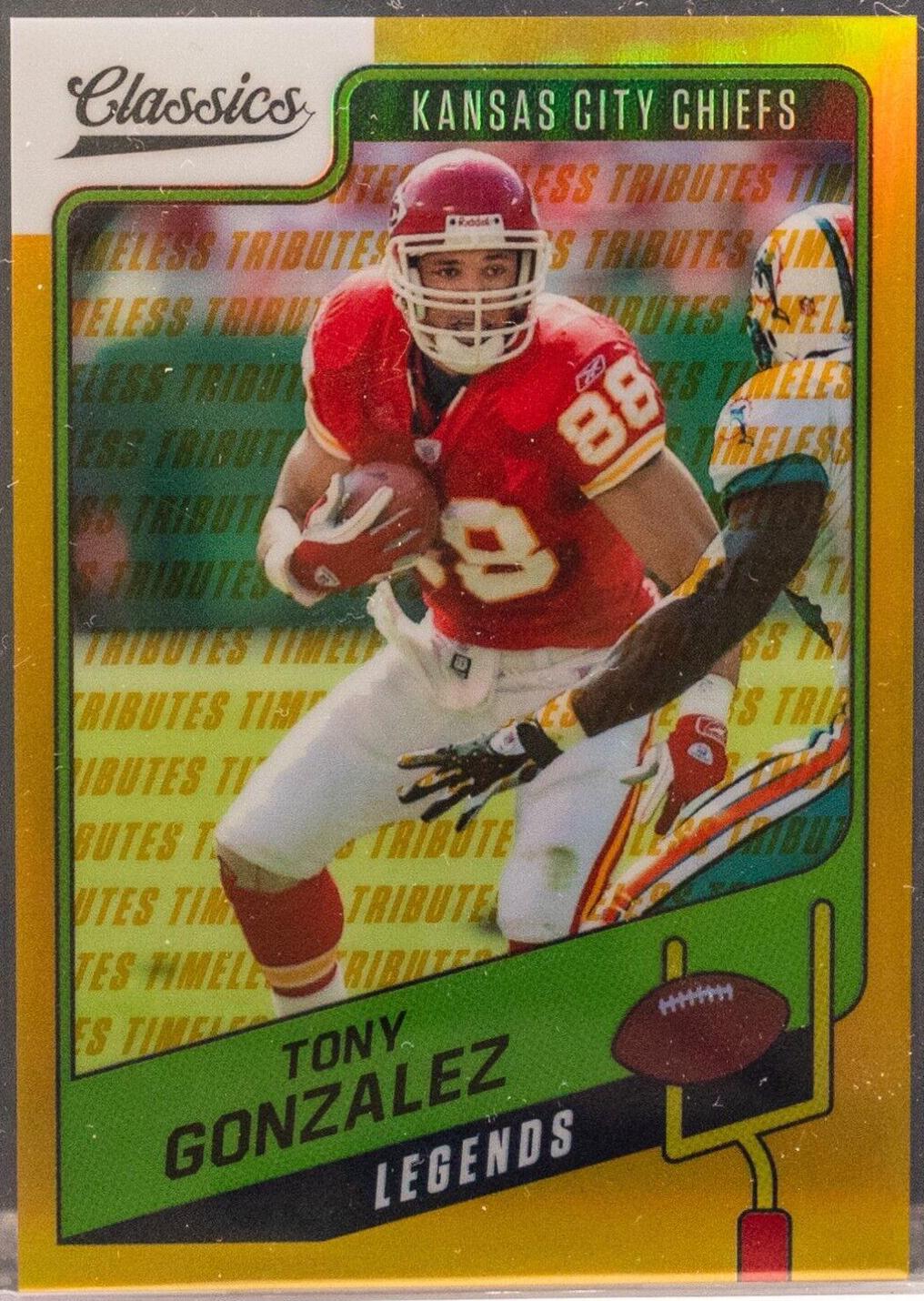 Tony Gonzalez [Premium Edition Timeless Tributes Gold] #136