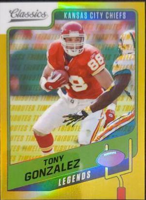 Tony Gonzalez [Timeless Tributes Gold] #136