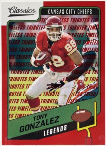 Tony Gonzalez [Timeless Tributes Red] #136