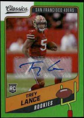 Trey Lance [Premium Edition Significant Signature Green] #153