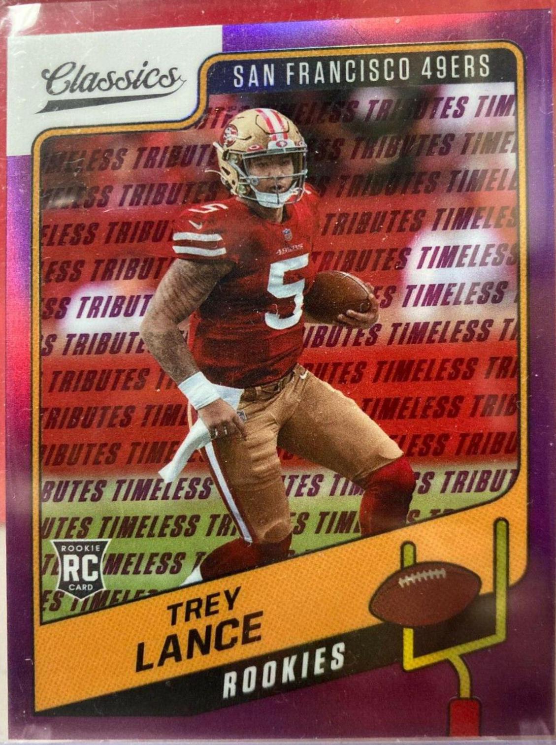 Trey Lance [Premium Edition Timeless Tributes Purple] #153