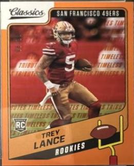 Trey Lance [Timeless Tributes Orange] #153