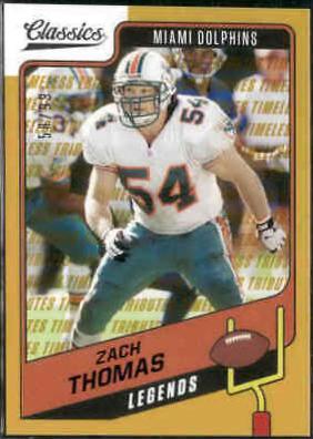 Zach Thomas [H2 Premium Edition Timeless Tributes Gold] #140