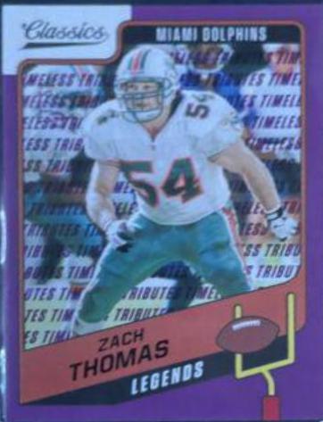 Zach Thomas [H2 Premium Edition Timeless Tributes Purple] #140