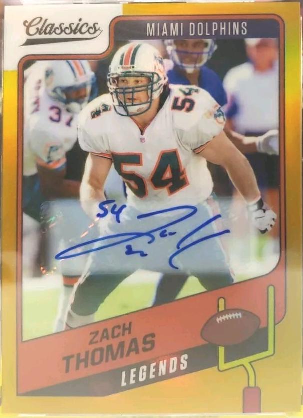Zach Thomas [Premium Edition Significant Signature Orange] #140