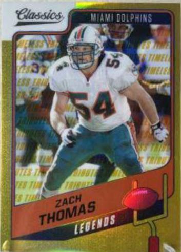 Zach Thomas [Premium Edition Timeless Tributes Gold] #140