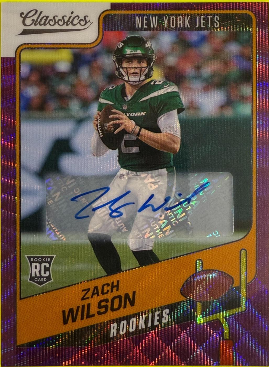 Zach Wilson [Premium Edition Significant Signature H2 Purple] #152