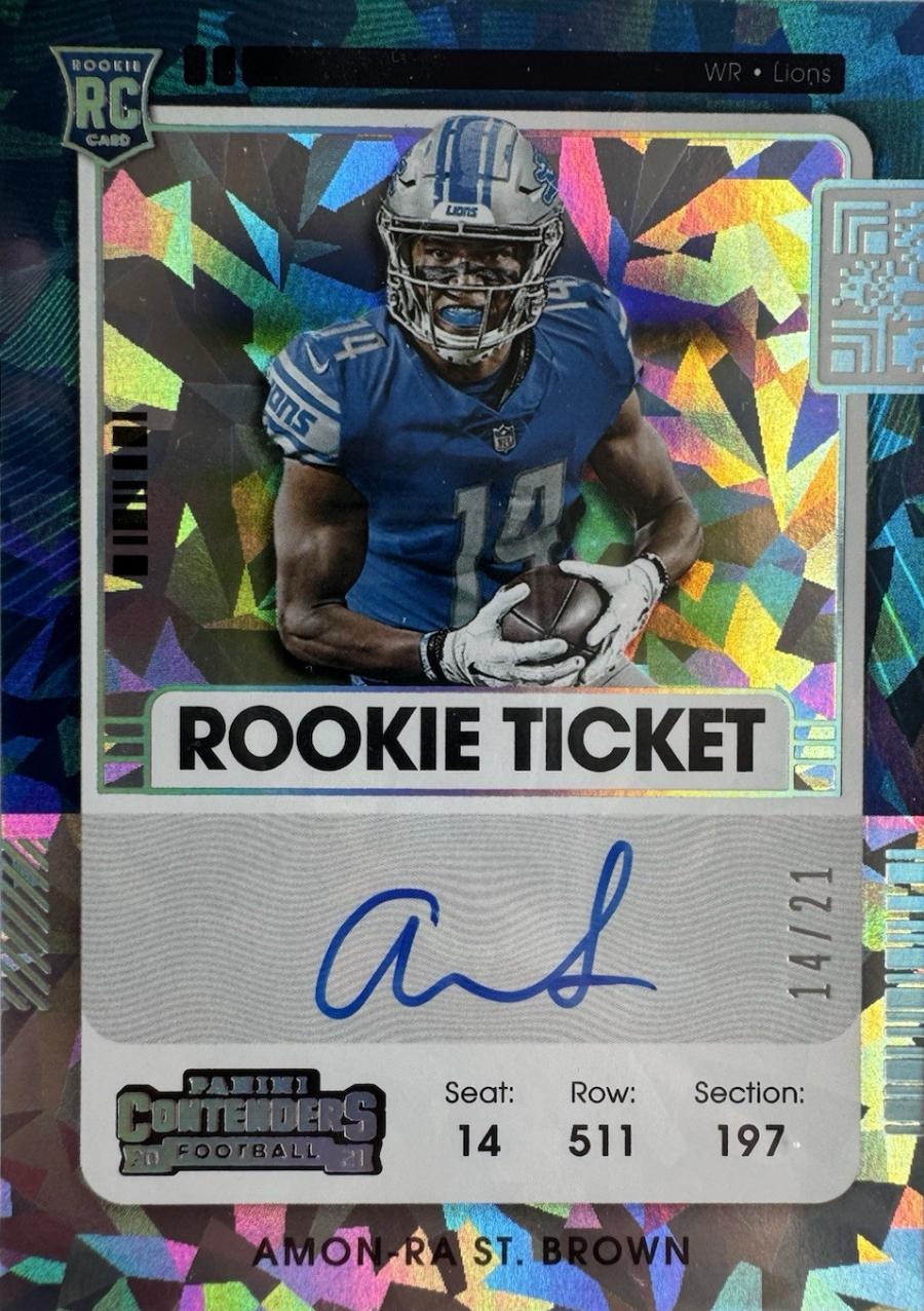 Amon Ra St. Brown [Autograph Cracked Ice] #131