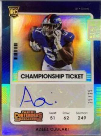 Azeez Ojulari [Autograph Championship] #169V