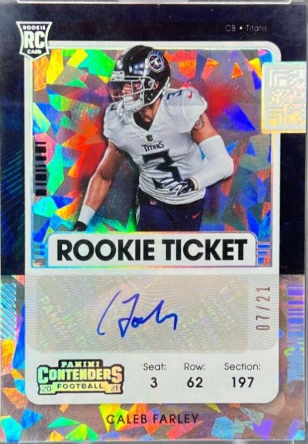 Caleb Farley [Autograph Cracked Ice] #153