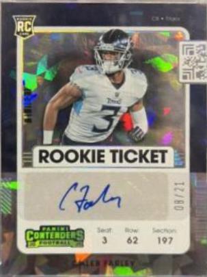 Caleb Farley [Autograph Cracked Ice] #153V