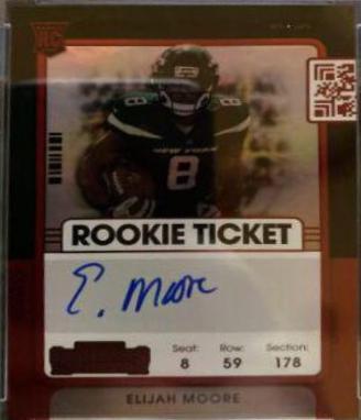Elijah Moore [Autograph Red Zone] #114V