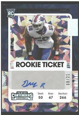 Greg Rousseau [Autograph Cracked Ice] #158