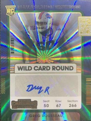 Greg Rousseau [Autograph Ticket Wild Card Round] #158V