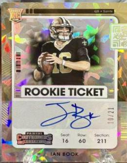 Ian Book [Autograph Cracked Ice] #137