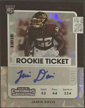 Jamin Davis [Autograph Cracked Ice] #151