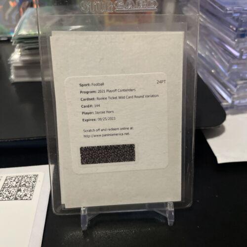 Jaycee Horn [Autograph Ticket Wild Card Round] #144V