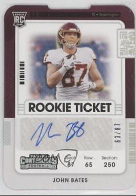 John Bates [Autograph Stub] #206
