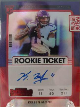 Kellen Mond [Autograph Red Zone] #122