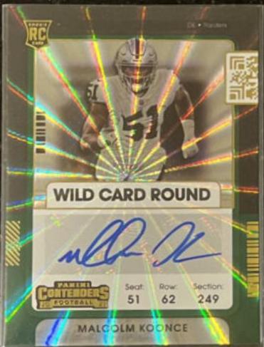 Malcolm Koonce [Autograph Wild Card Round] #184