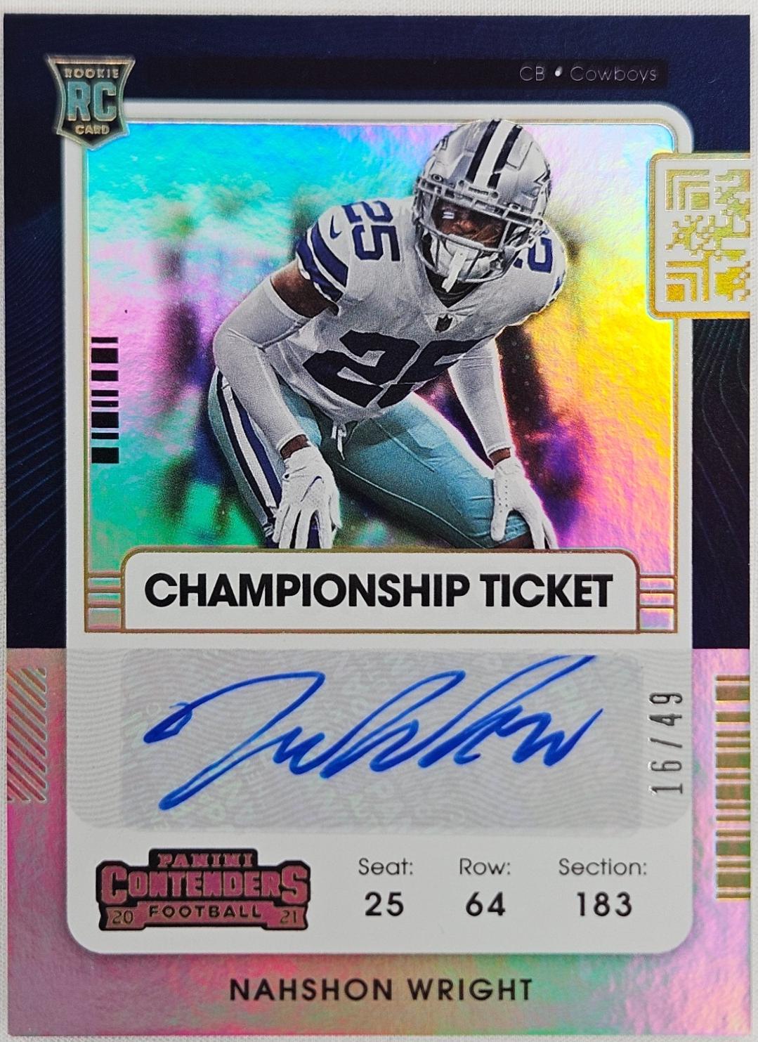 Nahshon Wright [Autograph Championship] #269