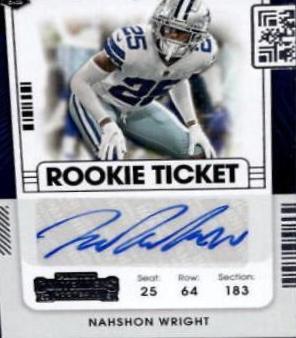 Nahshon Wright [Autograph Wild Card Round] #269