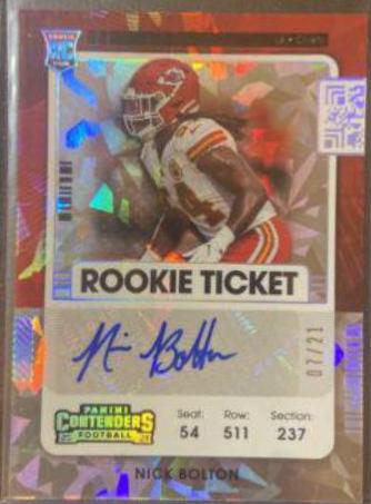Nick Bolton [Autograph Cracked Ice] #174