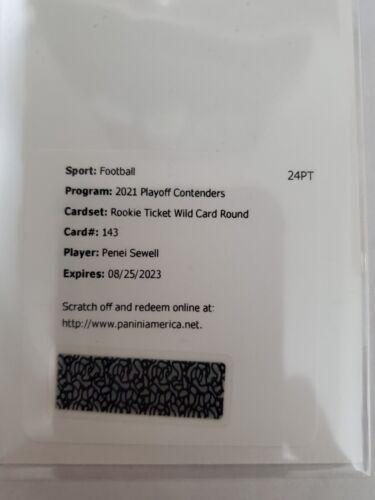 Penei Sewell [Autograph Wild Card Round] #143
