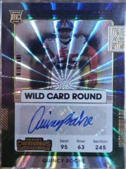 Quincy Roche [Autograph Wild Card Round] #244