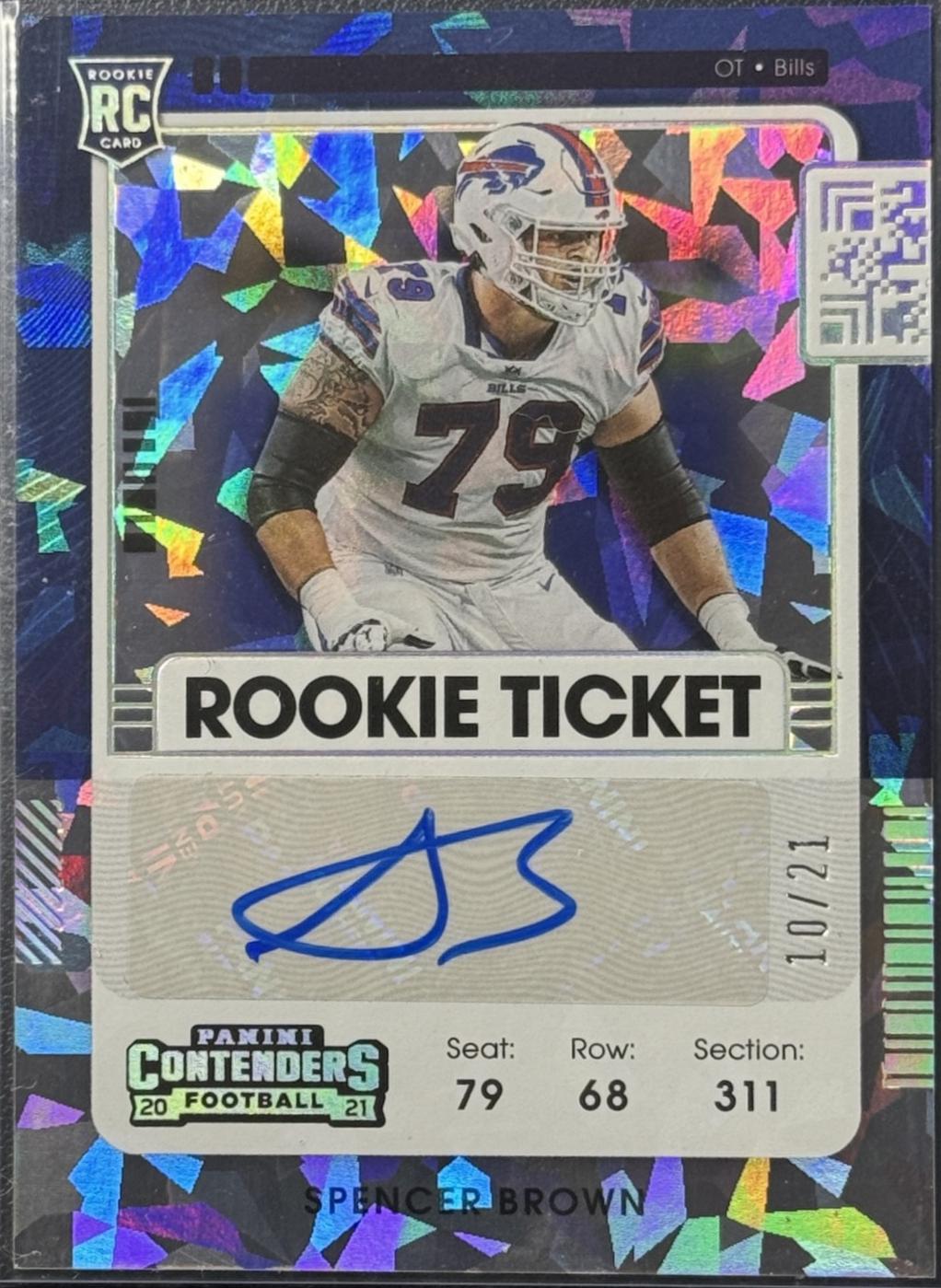 Spencer Brown [Autograph Cracked Ice] #276