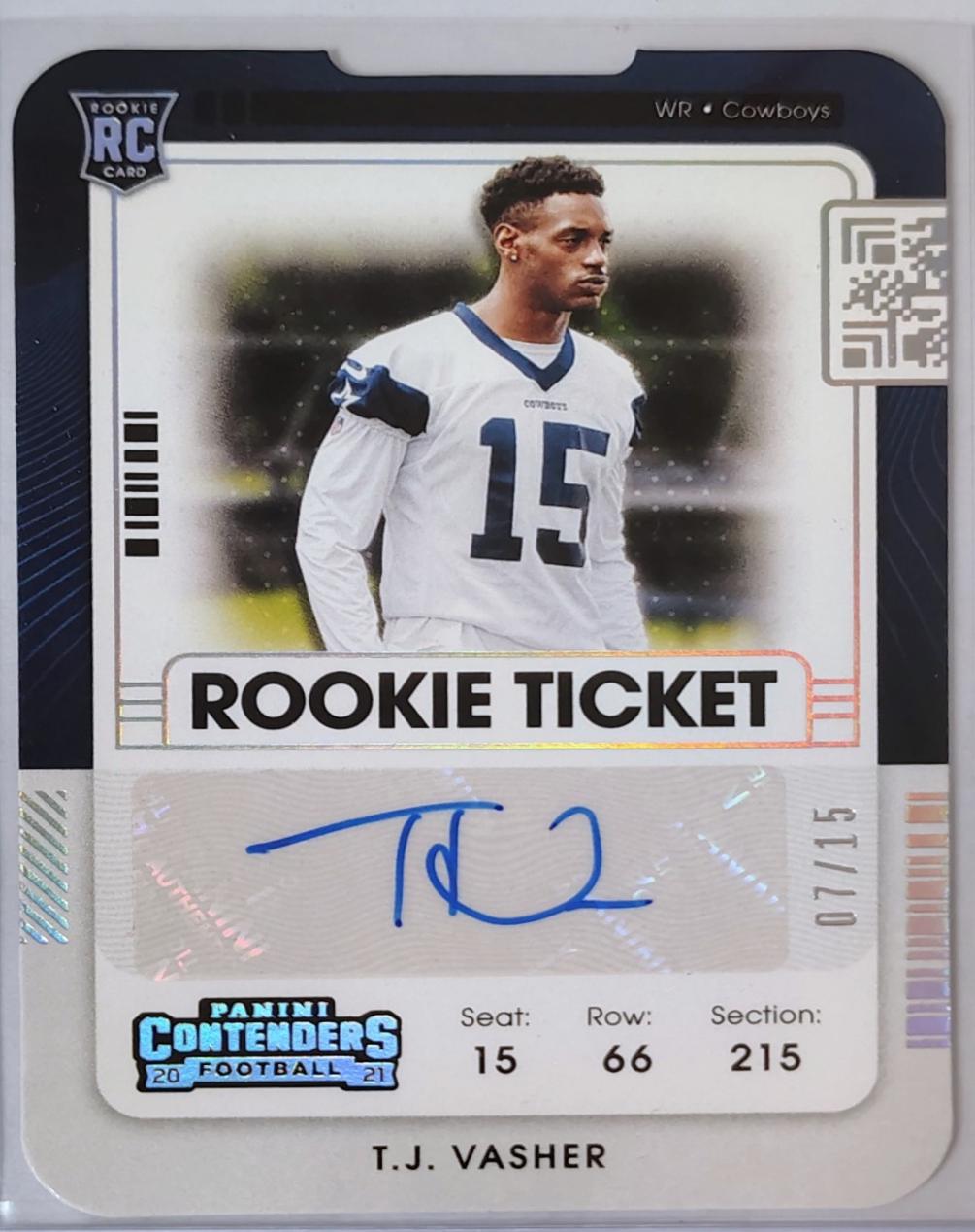 T. J. Vasher [Autograph Stub] #289
