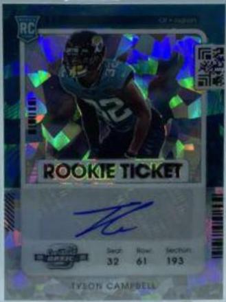 Tyson Campbell [Autograph Cracked Ice] #161V