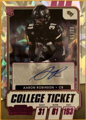 Aaron Robinson [Autograph Cracked Ice Ticket] #287