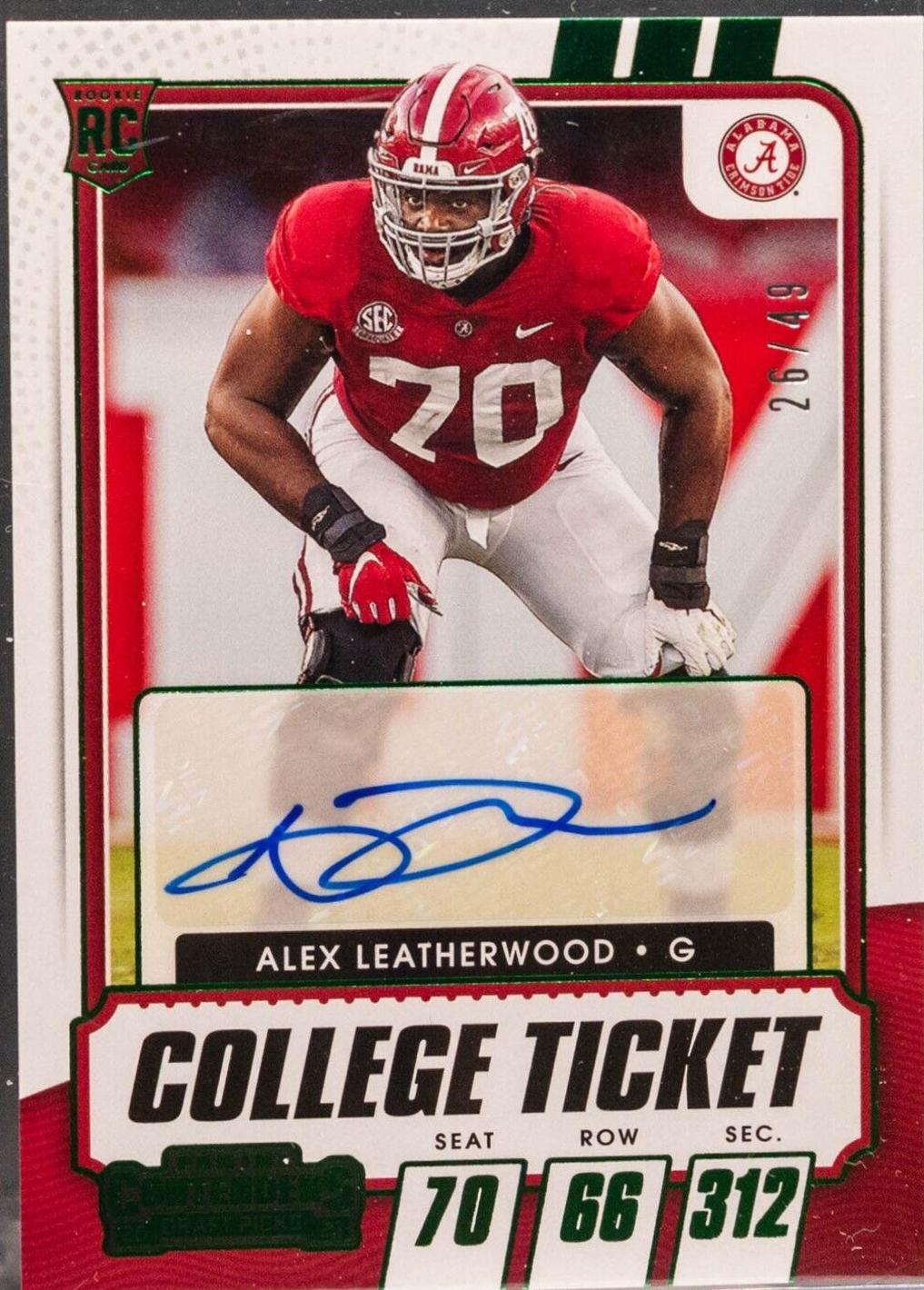 Alex Leatherwood [Autograph Green] #230