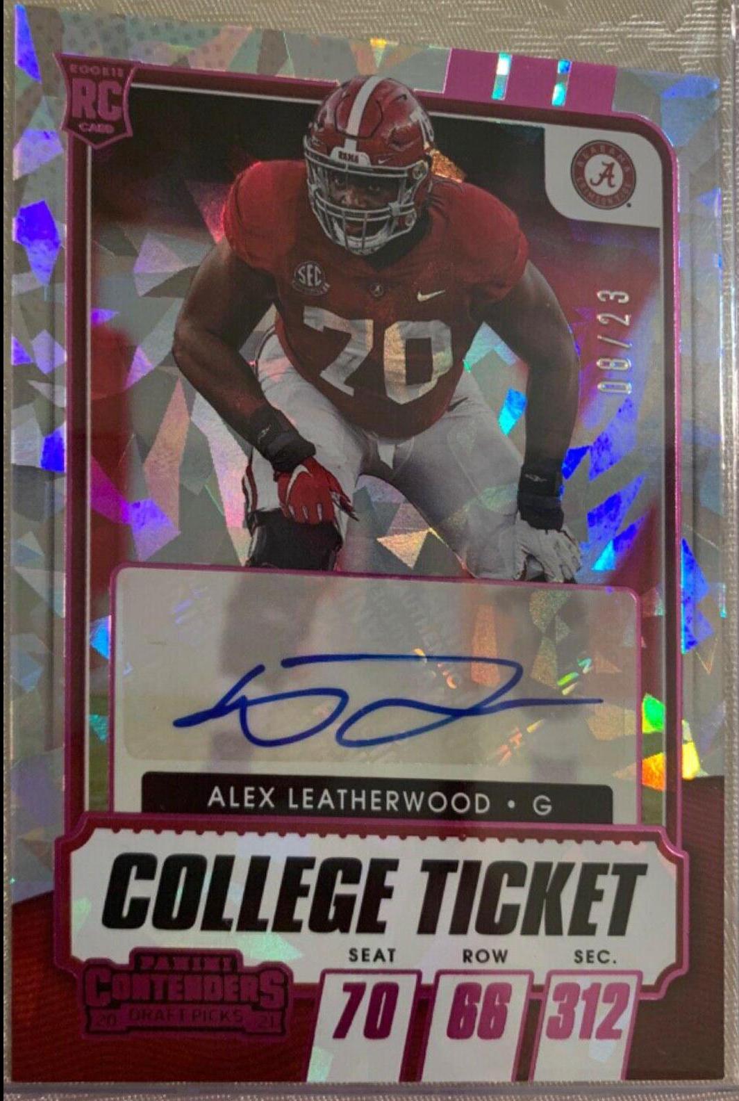 Alex Leatherwood [Autograph Pink Cracked Ice] #230