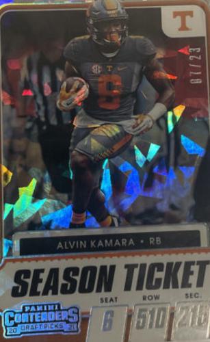 Alvin Kamara [Cracked Ice Ticket] #51