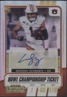 Anthony Schwartz [Autograph Bowl Championship Ticket] #128