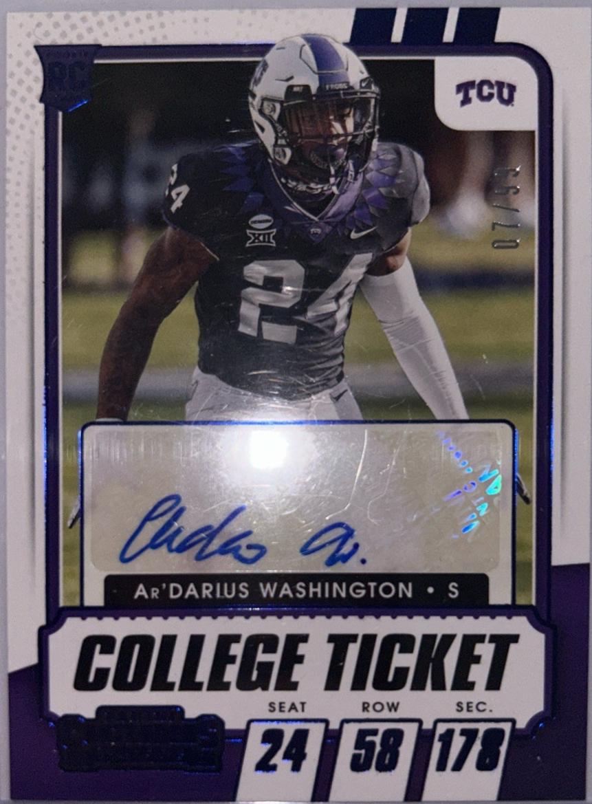Ar'Darius Washington [Autograph Blue] #289