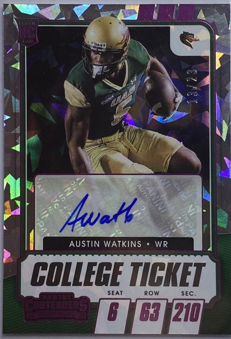 Austin Watkins Jr. [Autograph Pink Cracked Ice] #170