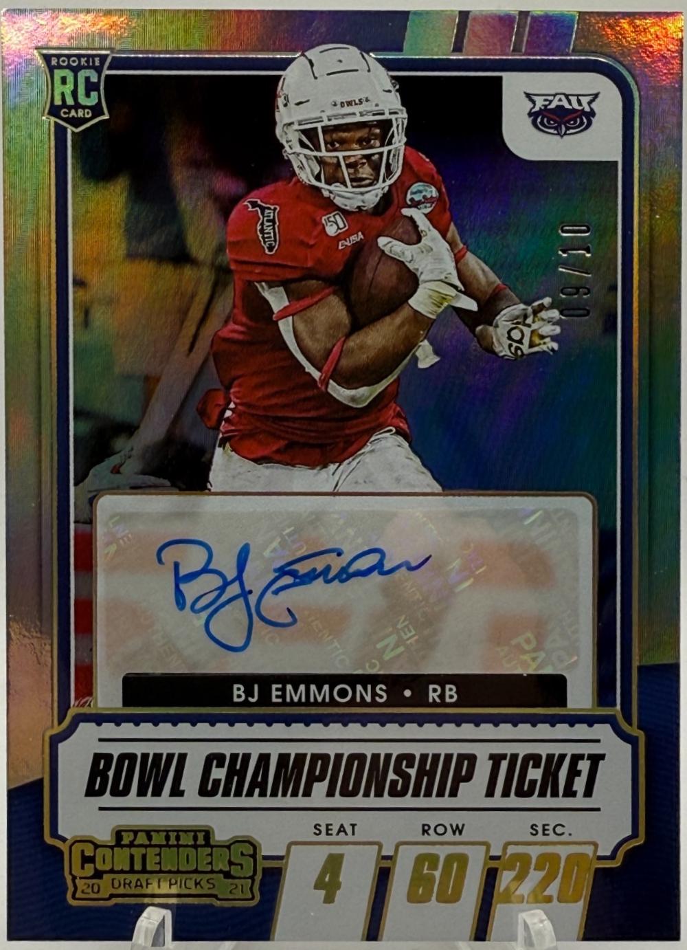BJ Emmons [Autograph Gold Cracked Ice] #268