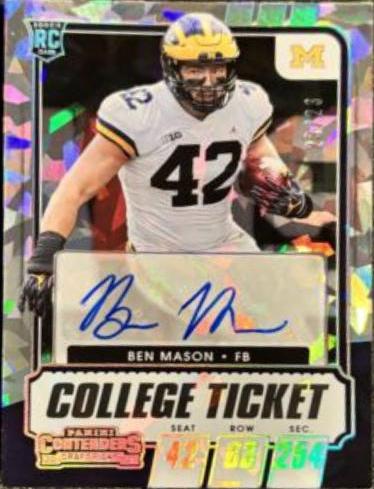 Ben Mason [Autograph Cracked Ice Ticket] #193