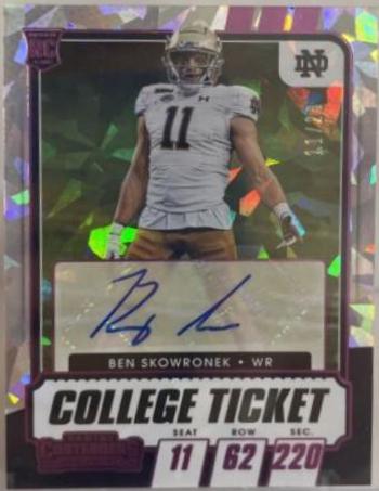 Ben Skowronek [Autograph Cracked Ice Ticket] #142