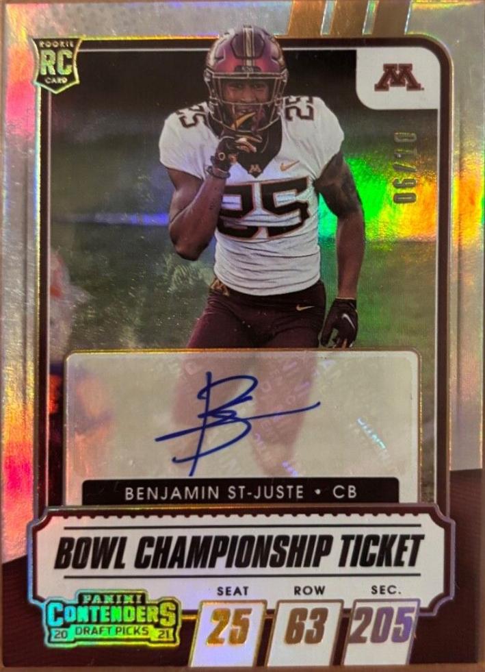 Benjamin St Juste [Autograph Bowl Championship Ticket] #196