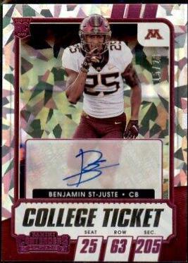 Benjamin St Juste [Autograph Pink Cracked Ice] #196