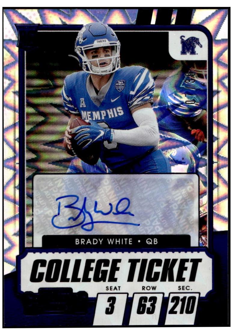 Brady White [Autograph Blue Explosion] #222
