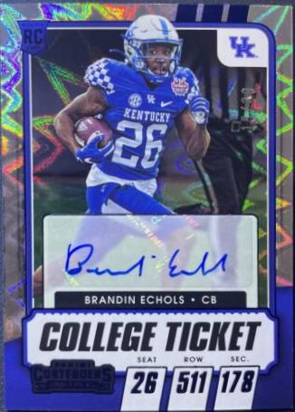 Brandin Echols [Autograph Blue Explosion] #315