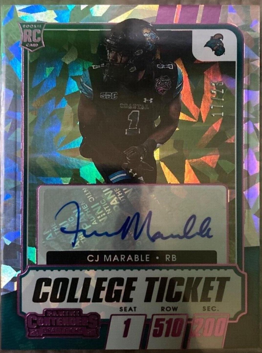 CJ Marable [Autograph Blue] #320