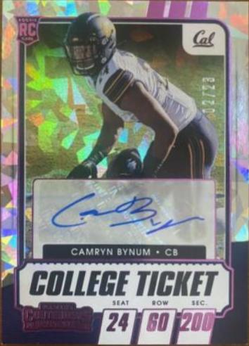 Camryn Bynum [Autograph Cracked Ice Ticket] #233