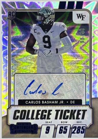 Carlos 'Boogie' Basham [Autograph Blue Explosion] #158